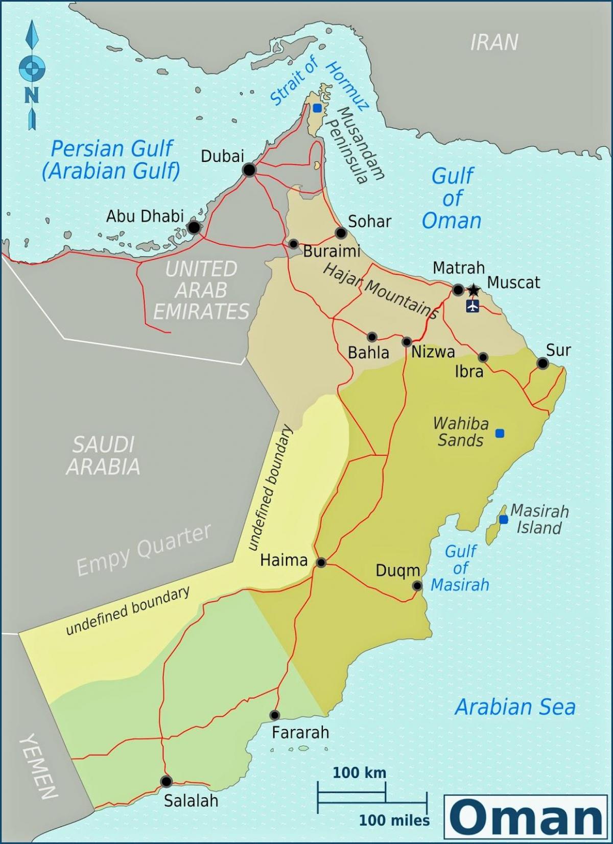 kart over duqm Oman