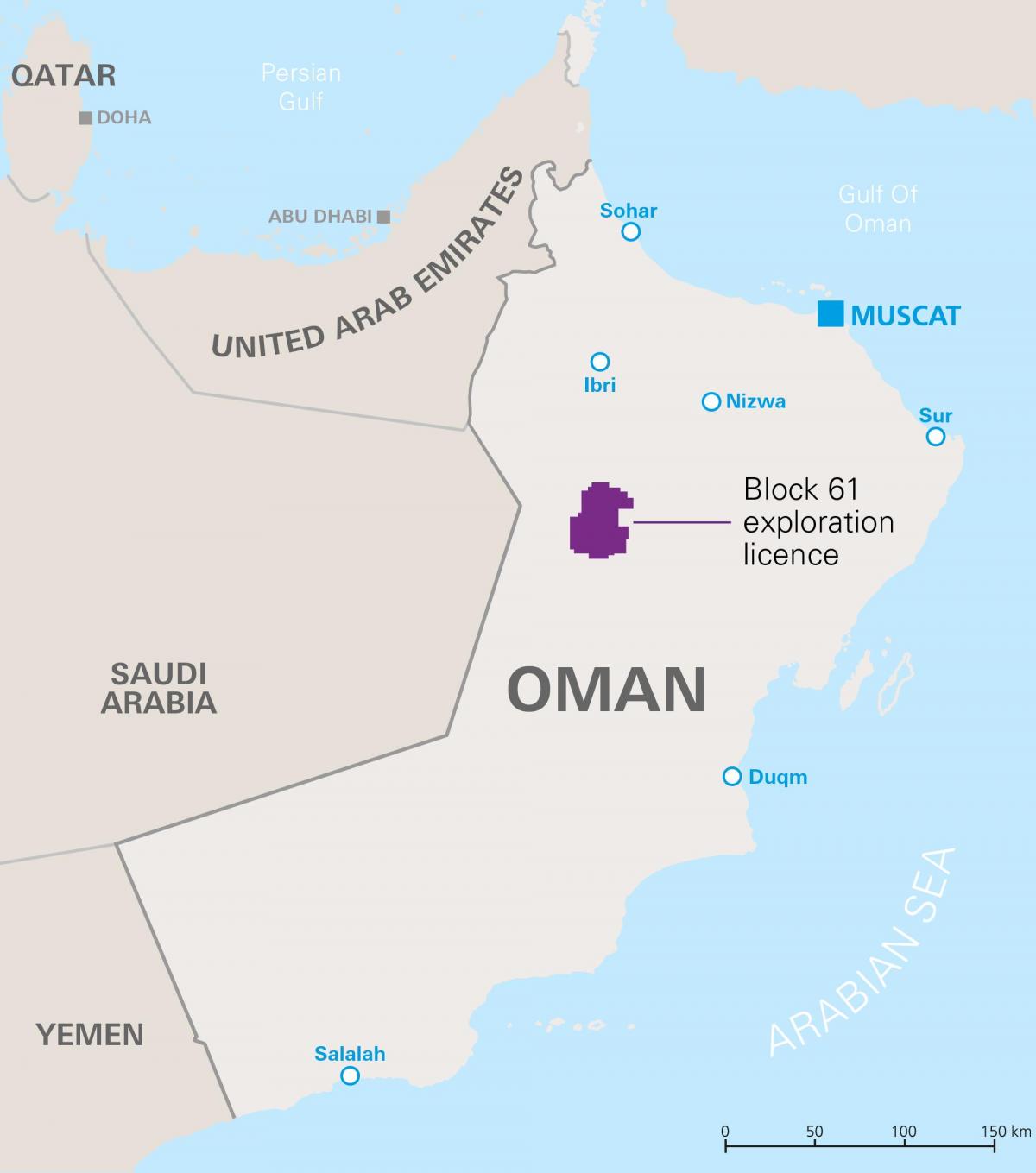 kart over khazzan Oman