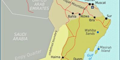 Kart over duqm Oman