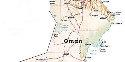 Oman landet kart